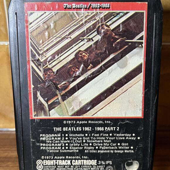 The Beatles 1962-1966 Part 2 8 Track Tape 1973 Apple Records 8XK 3406 - Picture 1 of 4